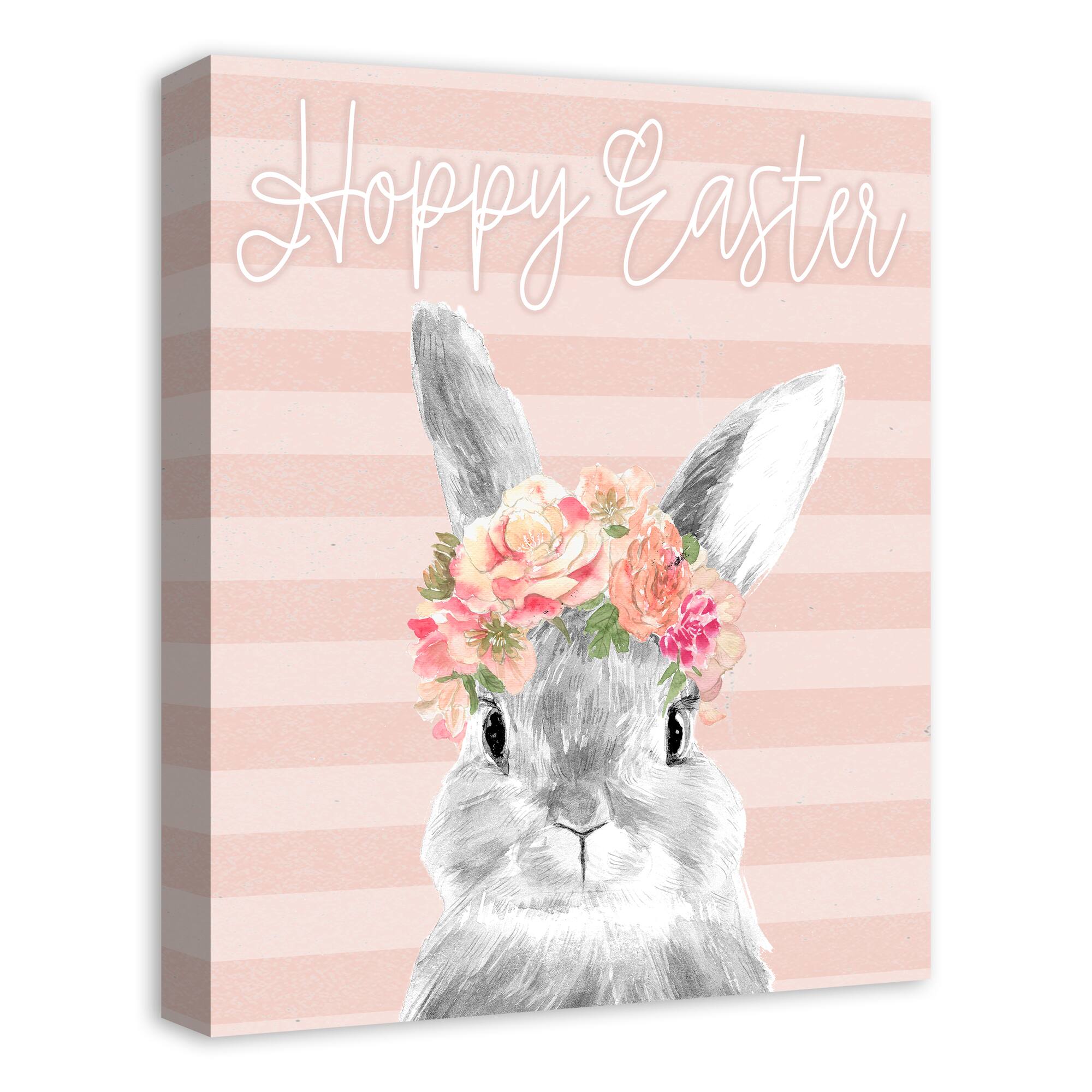Hoppy Easter Rabbit 16" x 20" Canvas Wall Art